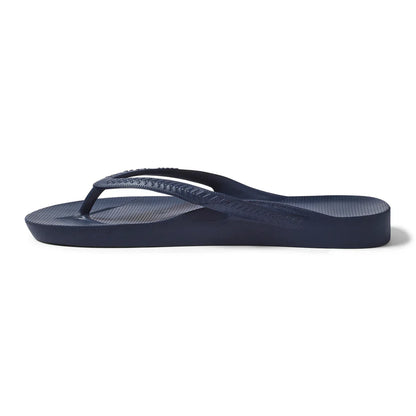 V-Strap Thong Sandals - Navy