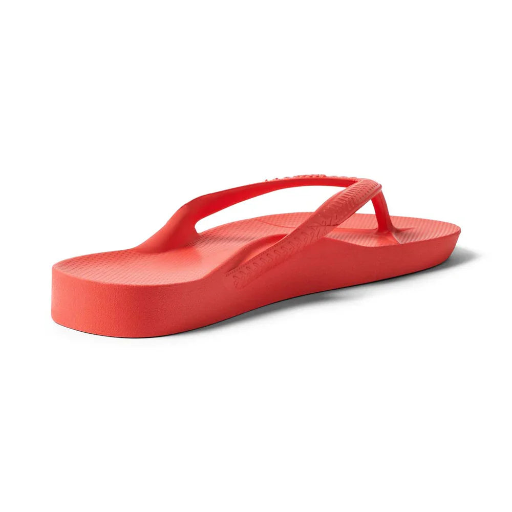 V-Strap Thong Sandals - Coral