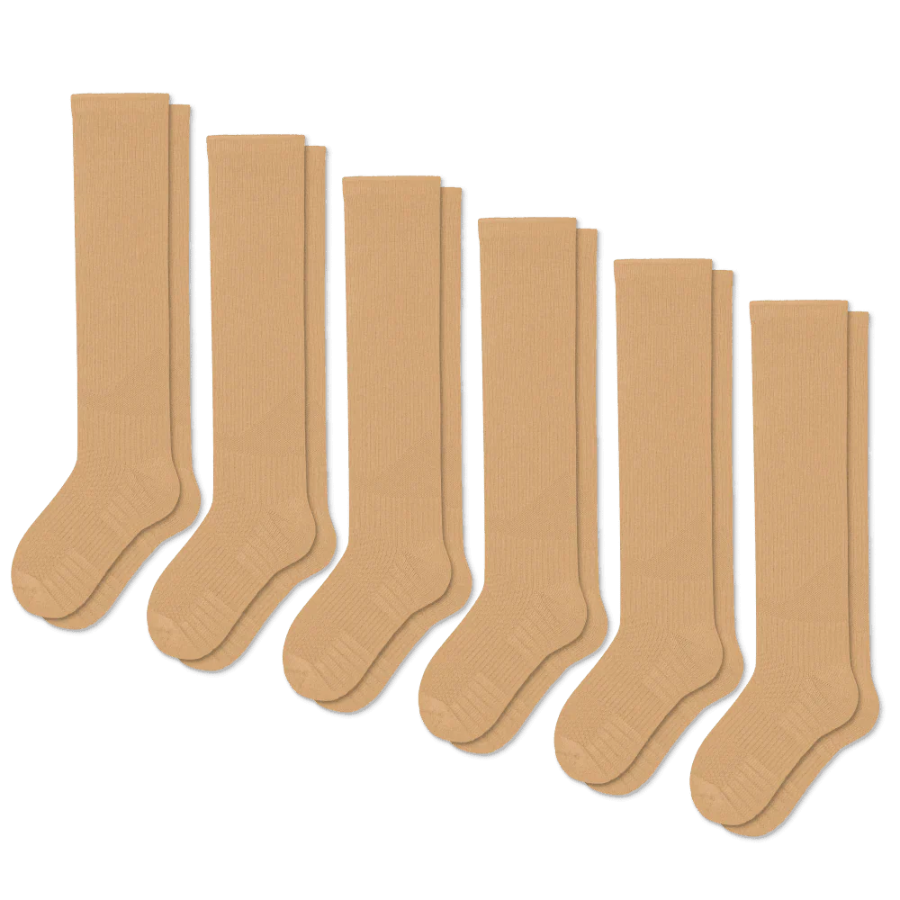 FlexRelief™ Compression Socks – Tan