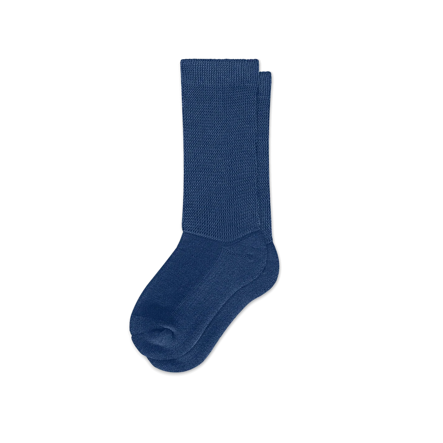 Padded Easy-Stretch Crew Socks – Navy Blue