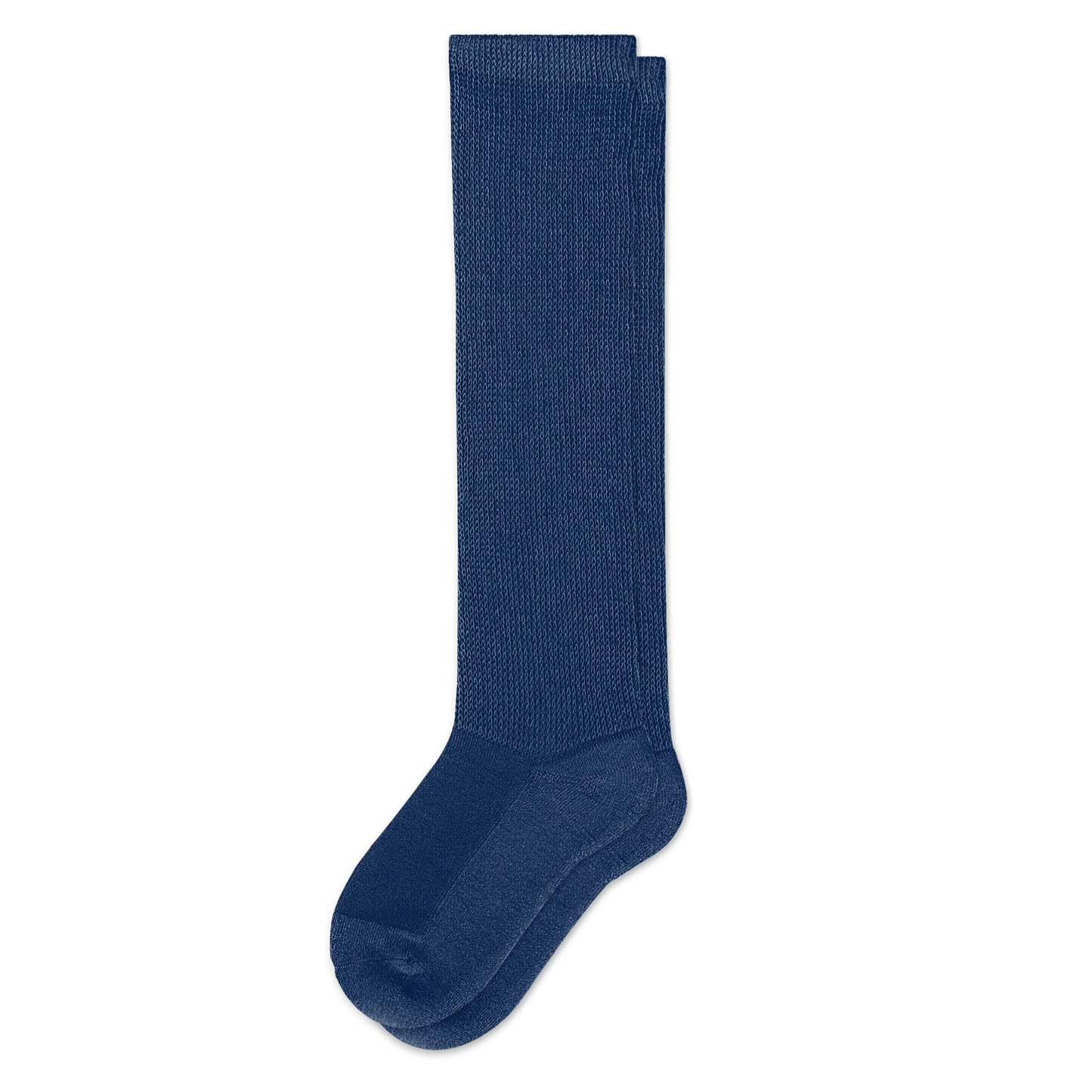Padded Easy-Stretch Crew Socks – Navy Blue