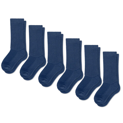 Padded Easy-Stretch Knee High Socks – Navy Blue