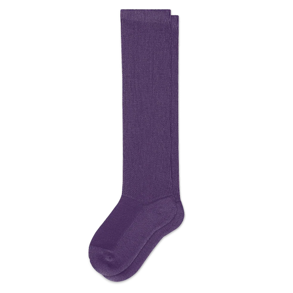 Padded Easy-Stretch Crew Socks – Royal Purple