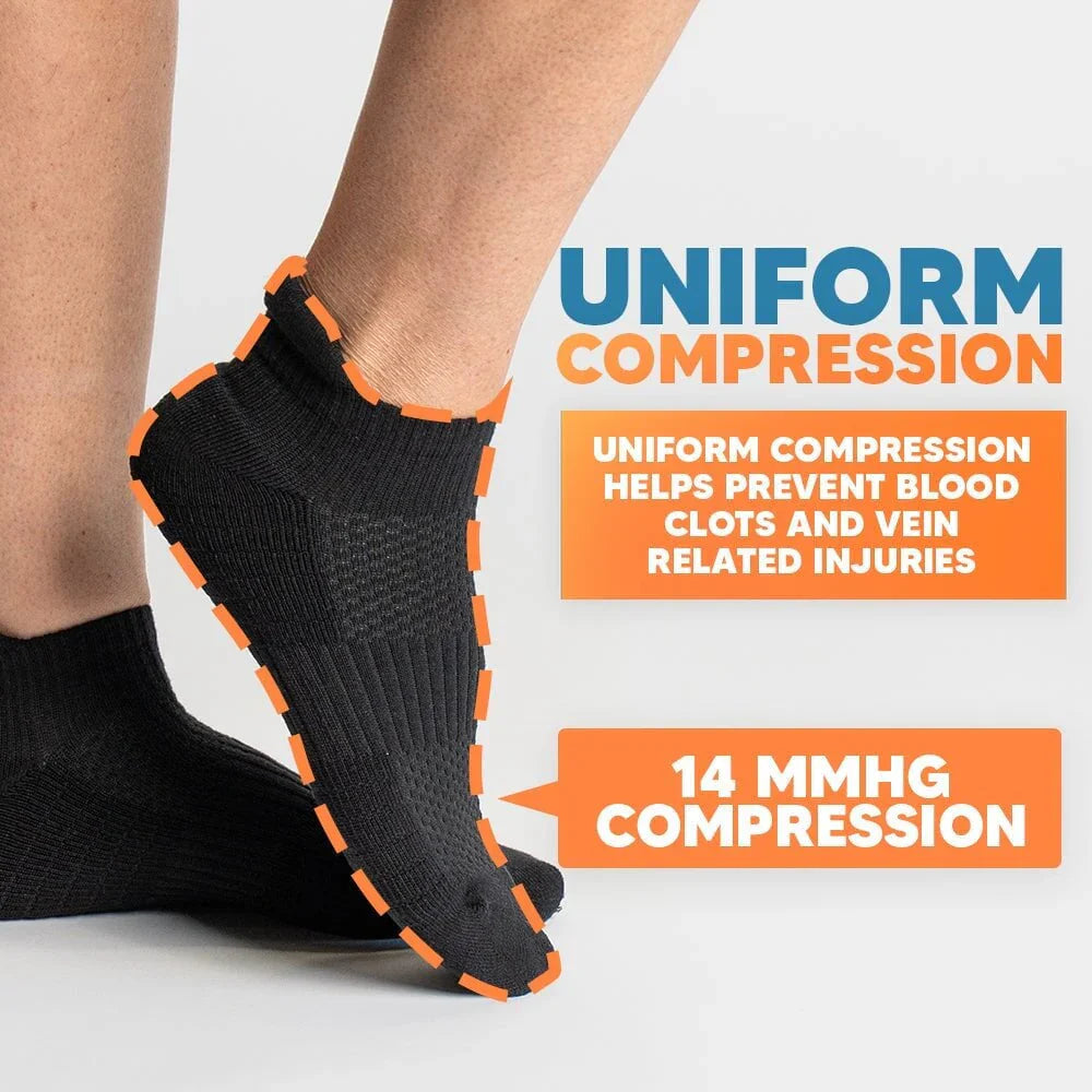 FlexRelief™ Ankle Compression Socks – Gray