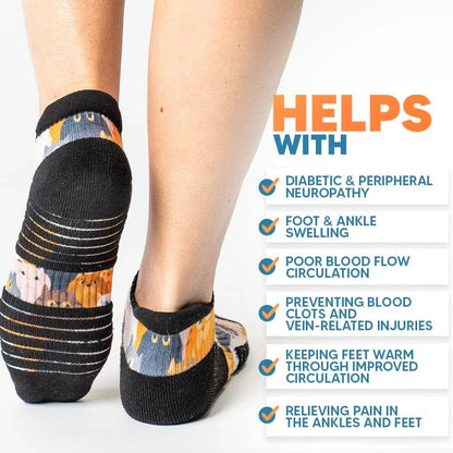 FlexRelief™ Ankle Compression Socks – Navy Blue