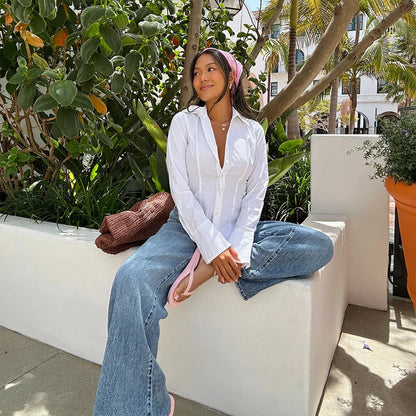 V-Strap Thong Sandals - Pink