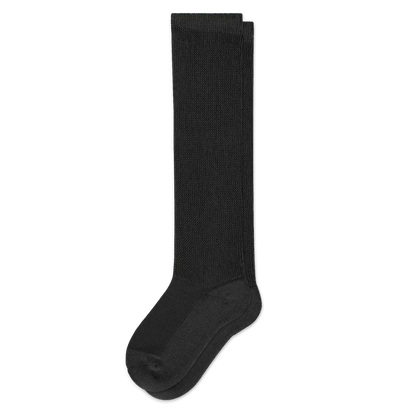 Padded Easy-Stretch Crew Socks – Black