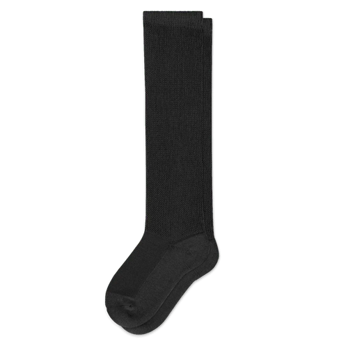 Padded Easy-Stretch Crew Socks – Black
