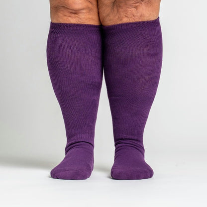 Padded Easy-Stretch Knee High Socks – Royal Purple