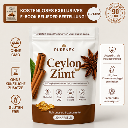 Purenex® Ceylon Active – 7200 mg Äquivalent mit MCT-Öl